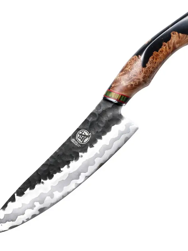 MITSUMOTO SAKARI Hand-Forged Japanese Gyuto Chef Knife made with MapleWood Handle